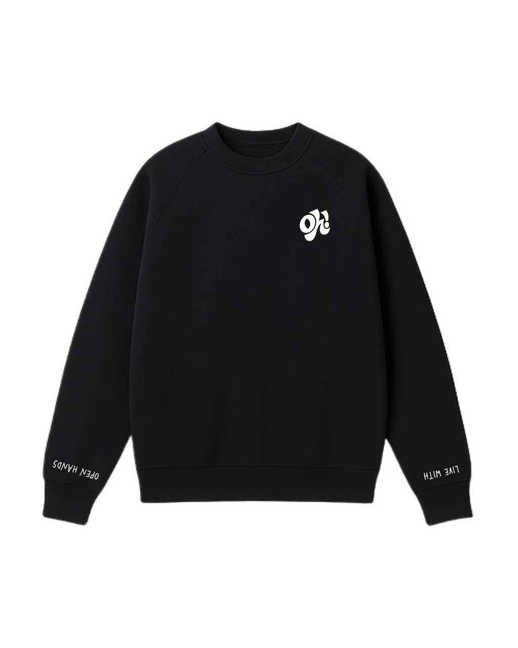 Note To Self Oversized Crewneck - Black