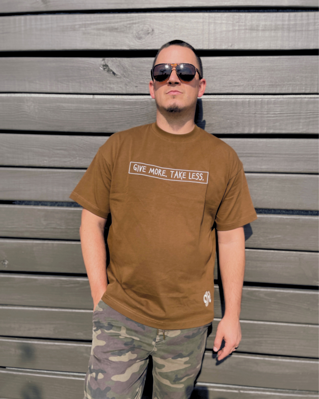 Take Less Oversized Tee - Camel