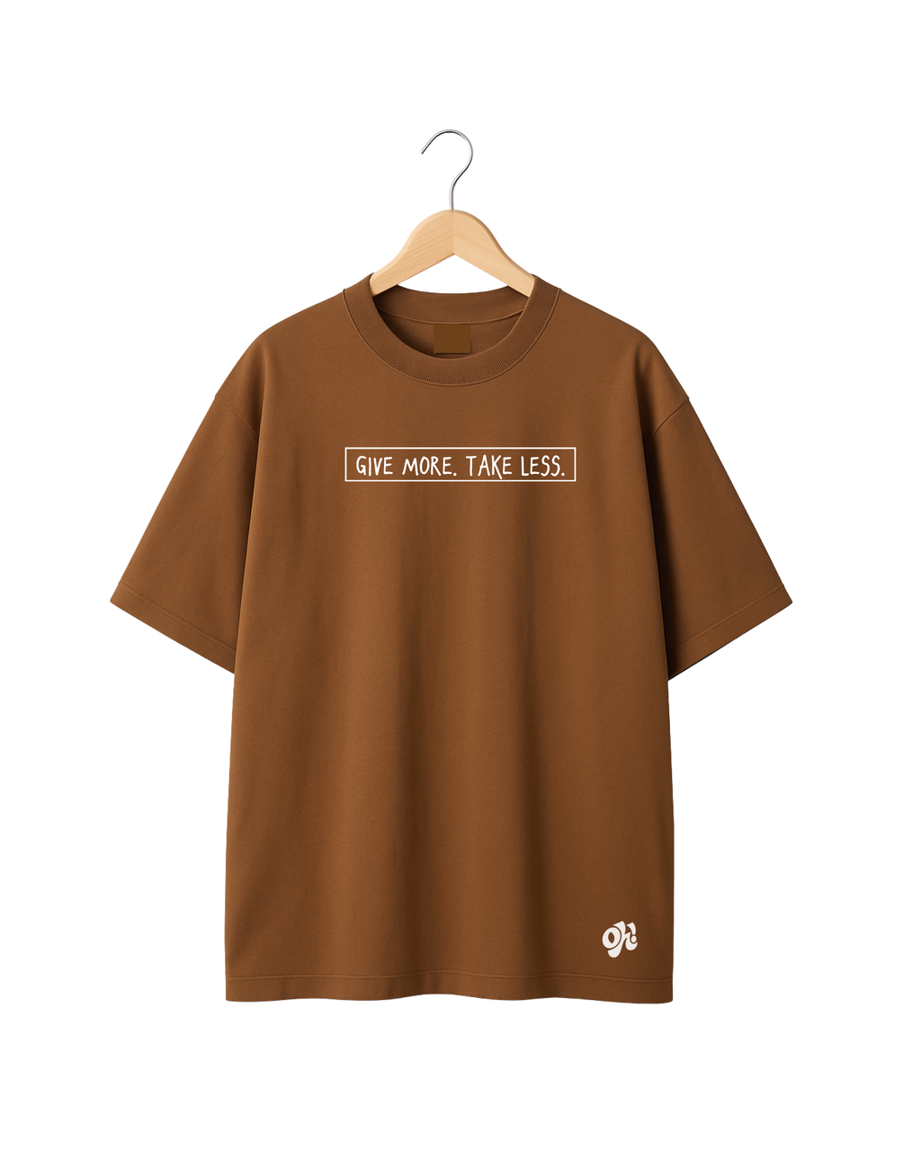 Take Less Oversized Tee - Camel