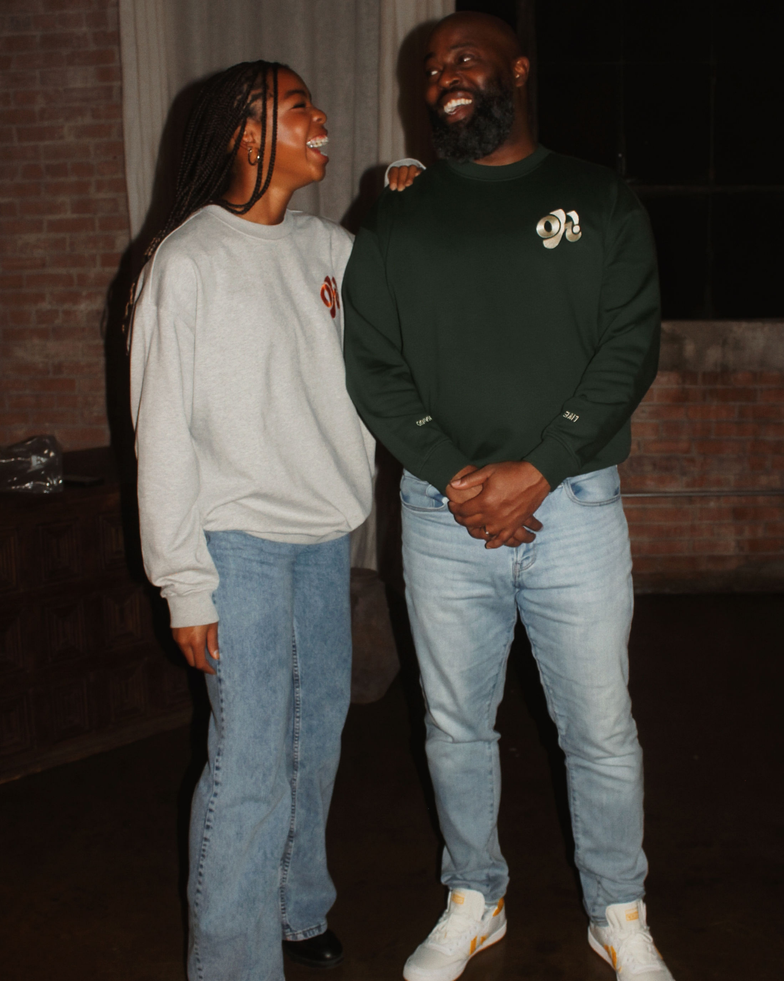 Note To Self Oversized Crewneck - Forest Green